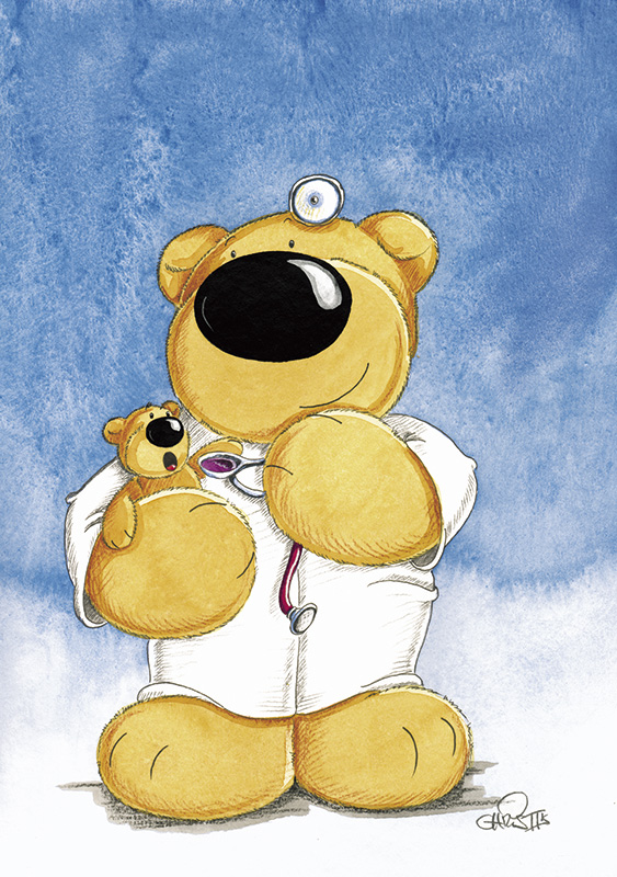 Bärenpostkarte "Doktor Bär"